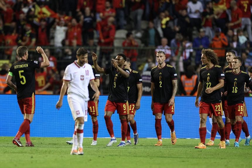 Sepak Bola: Belgia bangkit kembali di Liga Bangsa-Bangsa untuk menghancurkan Polandia
